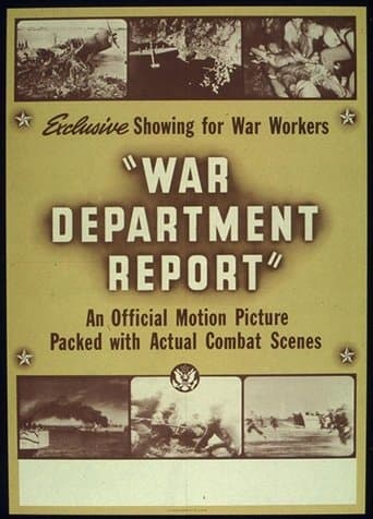 Movie poster for War Department Report