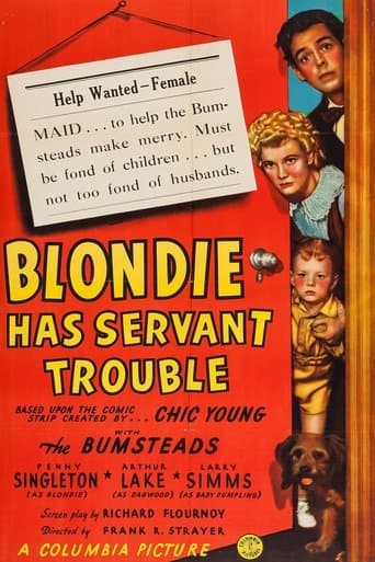 Movie poster for Blondie Has Servant Trouble