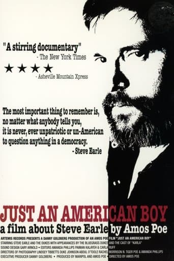 Movie poster for Just an American Boy: A Film About Steve Earle