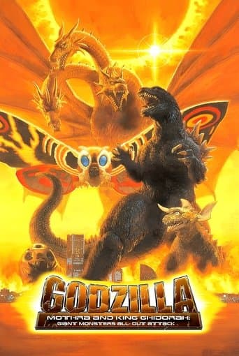 Movie poster for Godzilla, Mothra and King Ghidorah: Giant Monsters All-Out Attack