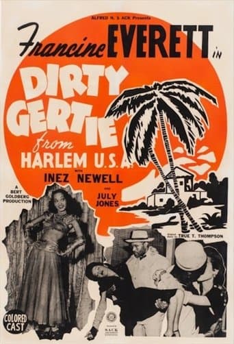 Movie poster for Dirty Gertie from Harlem U.S.A.