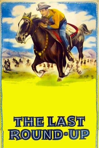 Movie poster for The Last Round-up