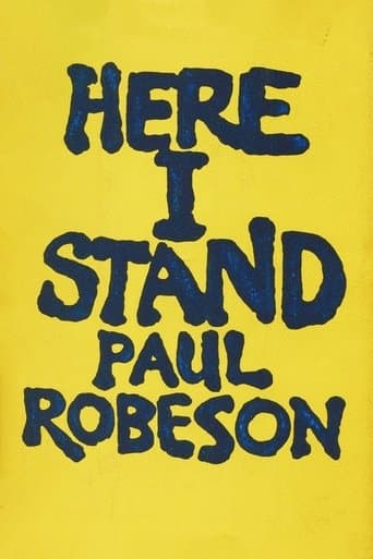 Movie poster for Paul Robeson: Here I Stand