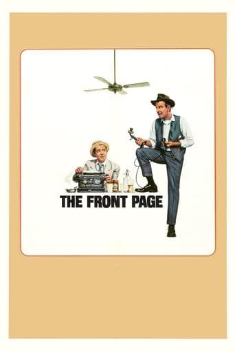Movie poster for The Front Page