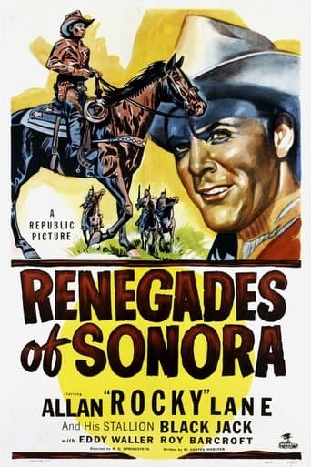Movie poster for Renegades of Sonora