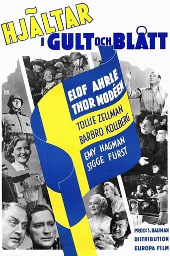 Movie poster for Hjältar i gult och blått