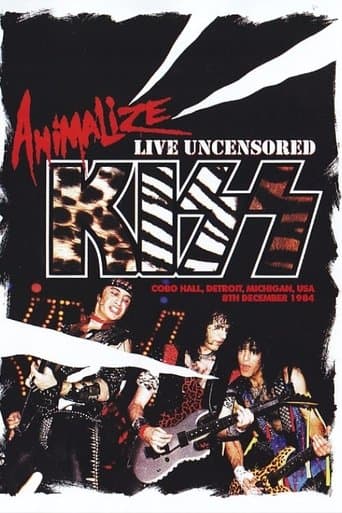 Movie poster for Kiss: Animalize Live Uncensored