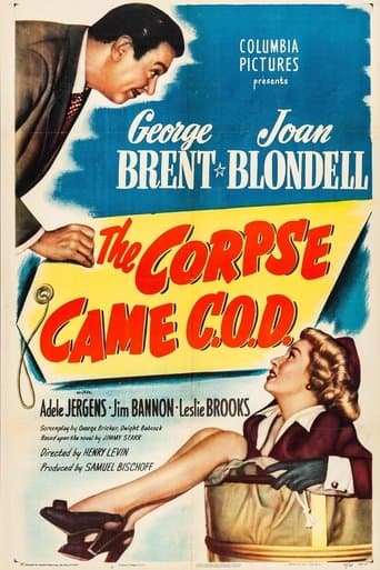 Movie poster for The Corpse Came C.O.D.