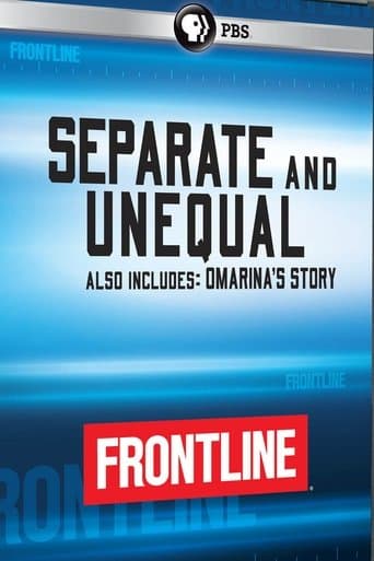 Movie poster for Separate and Unequal