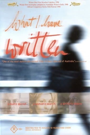 Movie poster for What I Have Written
