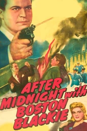 Movie poster for After Midnight with Boston Blackie