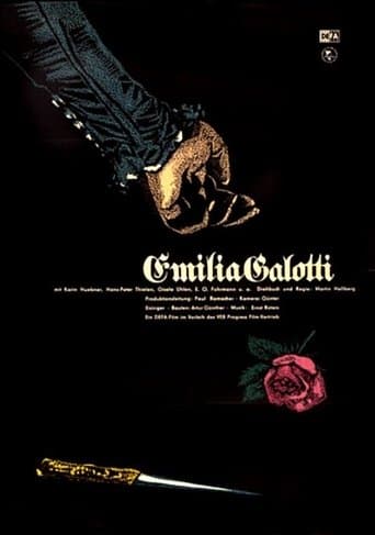 Movie poster for Emilia Galotti
