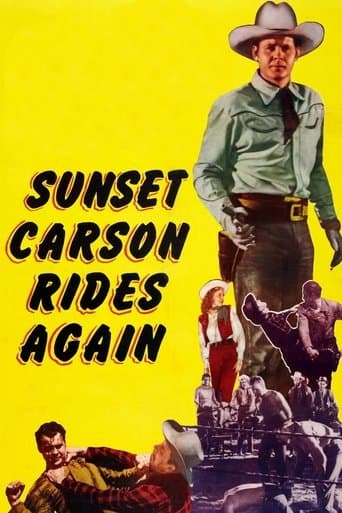 Movie poster for Sunset Carson Rides Again