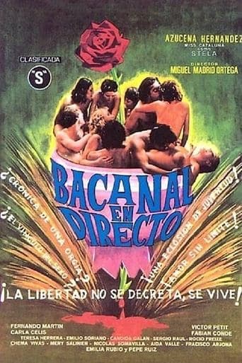 Movie poster for Bacanal en directo