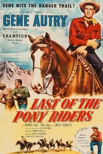Movie poster for Last of the Pony Riders