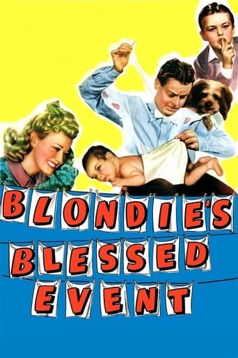 Movie poster for Blondie's Blessed Event