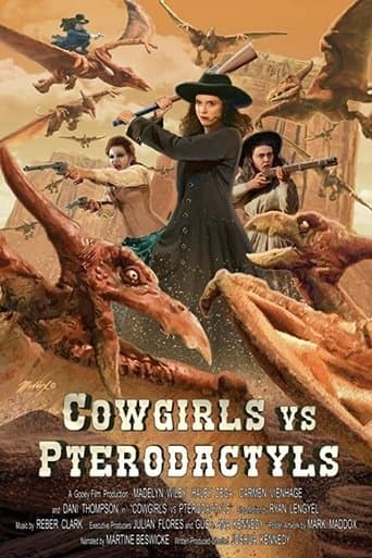 Movie poster for Cowgirls vs. Pterodactyls