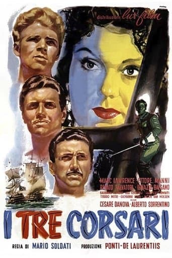 Movie poster for I tre corsari