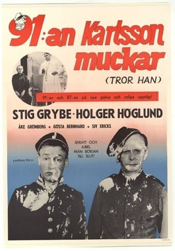 Movie poster for 91:an Karlsson muckar (tror han)