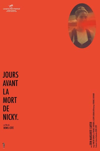 Movie poster for Days Before the Death of Nicky