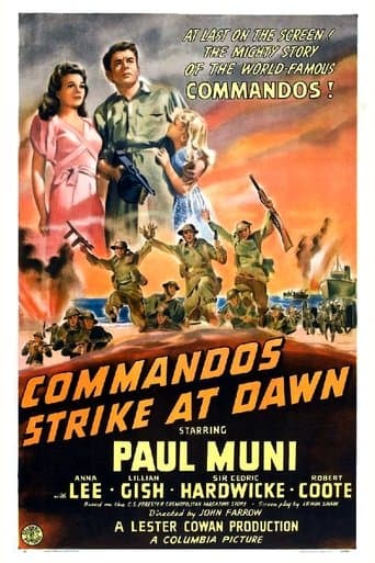 Movie poster for Commandos Strike at Dawn