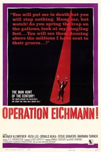 Movie poster for Operation Eichmann