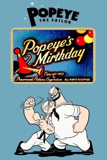 Movie poster for Popeye's Mirthday
