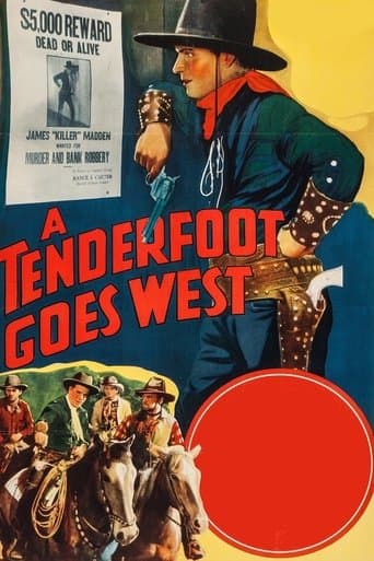 Movie poster for A Tenderfoot Goes West