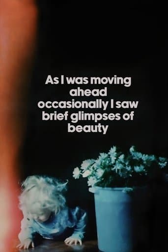Movie poster for As I Was Moving Ahead, Occasionally I Saw Brief Glimpses of Beauty