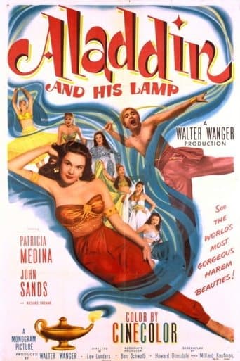 Movie poster for Aladdin and His Lamp