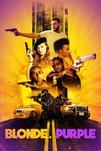Movie poster for Blonde. Purple