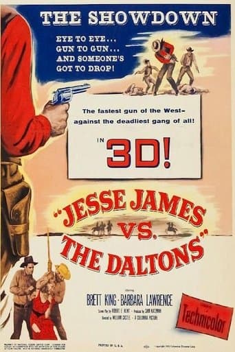Movie poster for Jesse James vs. the Daltons