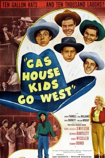 Movie poster for Gas House Kids Go West