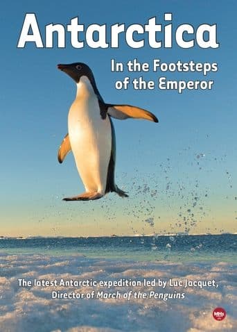 Movie poster for Antarctica, in the footsteps of the Emperor