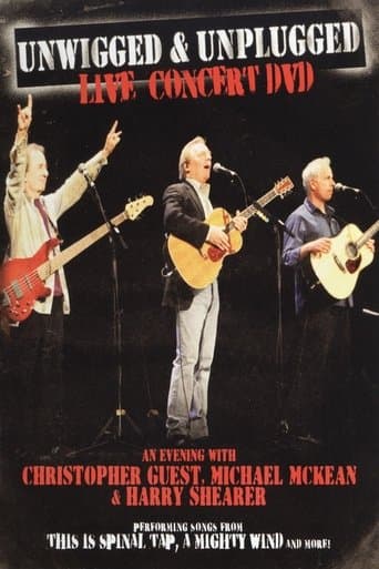Movie poster for Unwigged & Unplugged: An Evening with Christopher Guest, Michael McKean and Harry Shearer