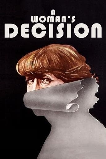Movie poster for A Woman's Decision
