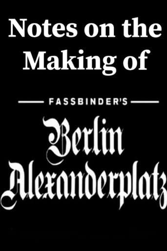 Movie poster for Notes on the Making of 'Berlin Alexanderplatz'