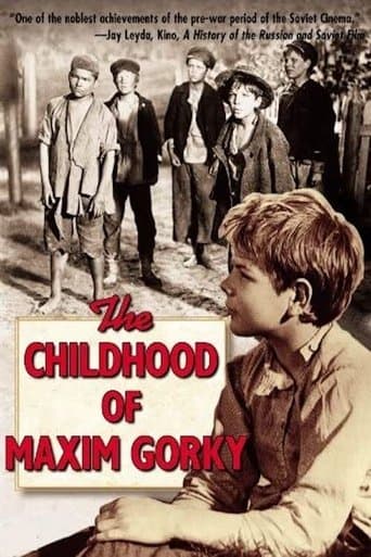 Movie poster for The Childhood of Maxim Gorky