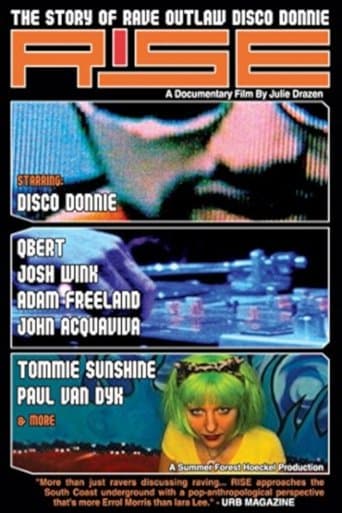 Movie poster for Rise: The Story of Rave Outlaw Disco Donnie
