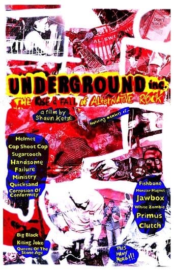 Movie poster for Underground Inc: The Rise and Fall of Alternative Rock