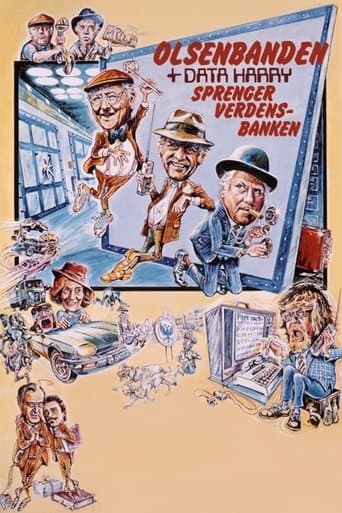 Movie poster for The Olsen Gang and Data-Harry Blows Up The World Bank
