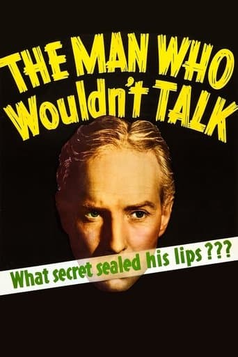 Movie poster for The Man Who Wouldn't Talk
