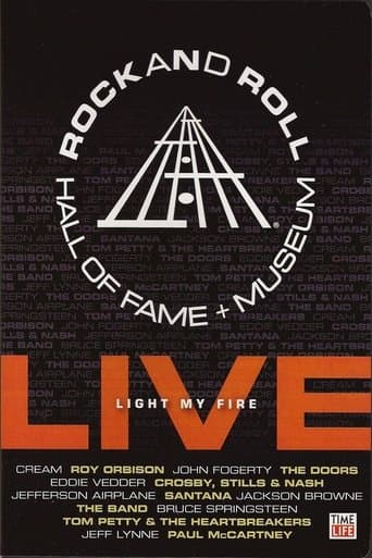 Movie poster for Rock and Roll Hall of Fame Live - Light My Fire