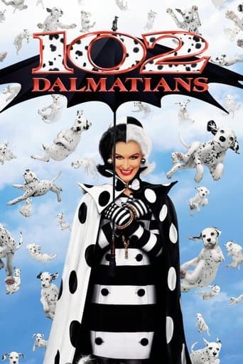 Movie poster for 102 Dalmatians