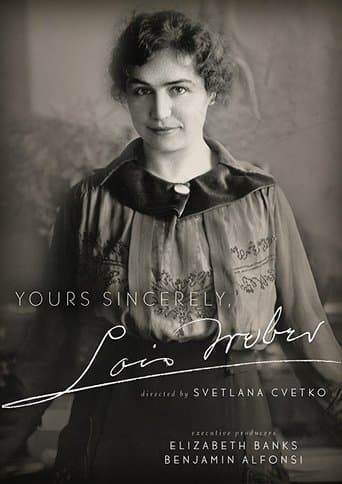 Movie poster for Yours Sincerely, Lois Weber