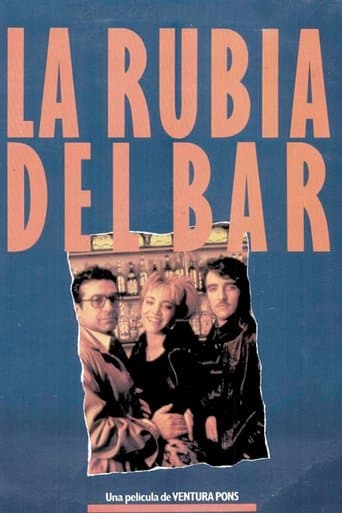 Movie poster for The Blonde at the Bar