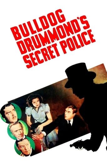 Movie poster for Bulldog Drummond's Secret Police