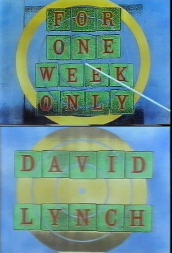Movie poster for Jonathan Ross Presents for One Week Only: David Lynch