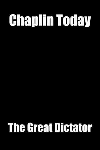 Movie poster for Chaplin Today: 'The Great Dictator'