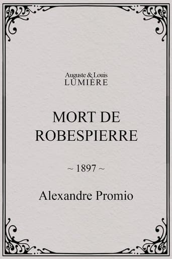 Movie poster for Mort de Robespierre